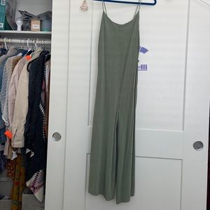 Wide leg Sage Jumpsuit